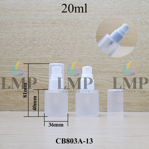 Chai thủy tinh đầu xịt giọt 1 viền