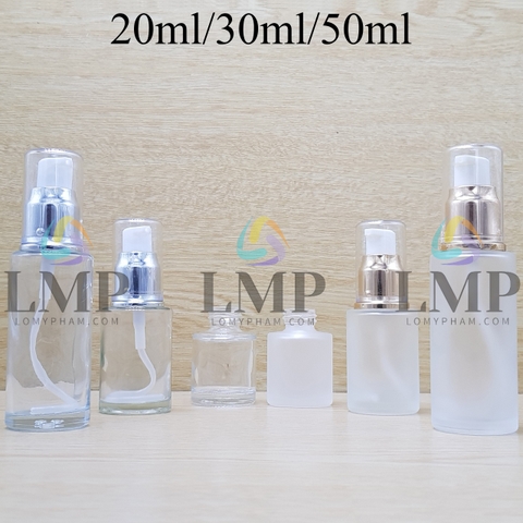 Chai thủy tinh đầu xịt giọt xi