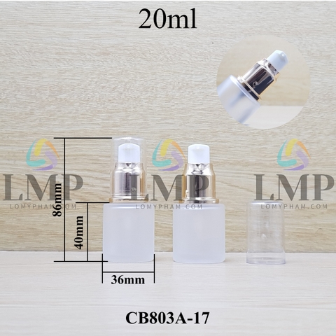 Chai thủy tinh đầu xịt giọt xi