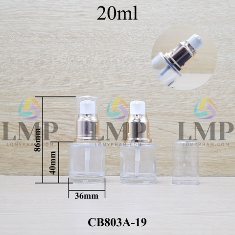 Chai thủy tinh đầu xịt giọt xi