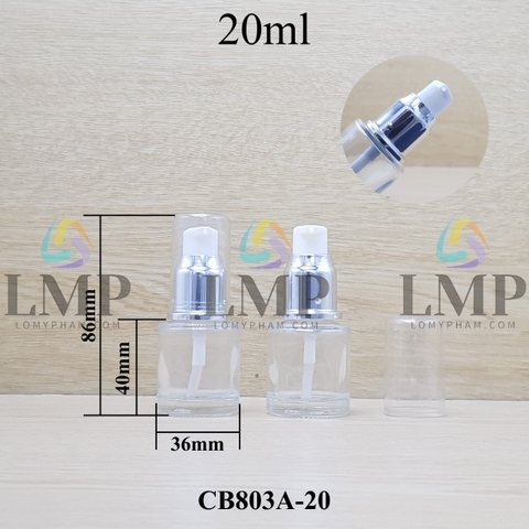 Chai thủy tinh đầu xịt giọt xi