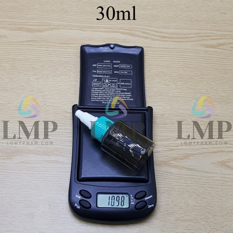 Chai PETG vai ngang nắp nhọn sọc tattoo