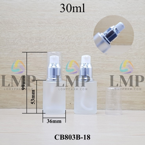 Chai thủy tinh đầu xịt giọt xi