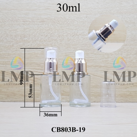 Chai thủy tinh đầu xịt giọt xi
