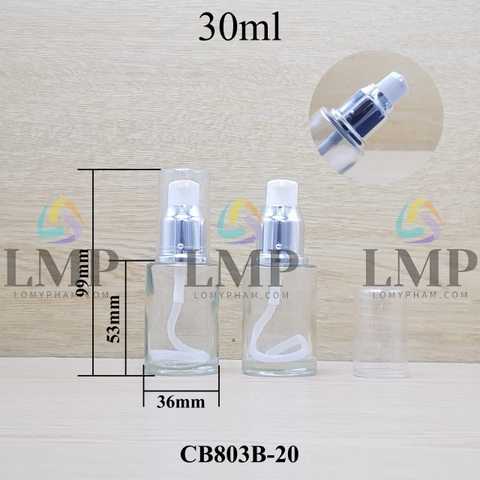 Chai thủy tinh đầu xịt giọt xi
