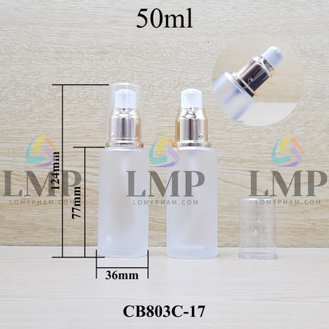 Chai thủy tinh đầu xịt giọt xi