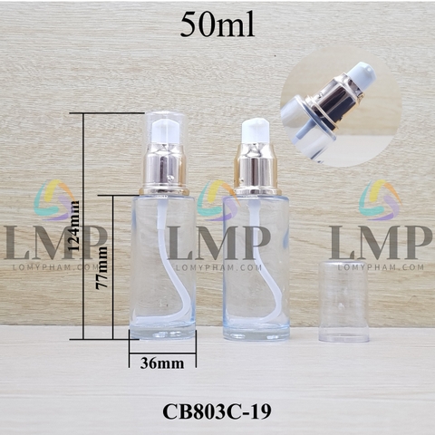 Chai thủy tinh đầu xịt giọt xi