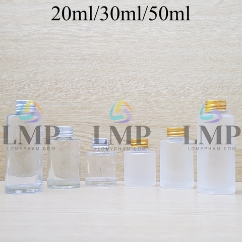 Chai thủy tinh nắp nhôm cuốn