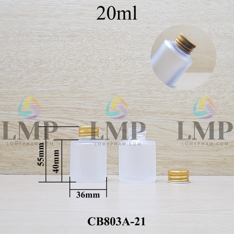 Chai thủy tinh nắp nhôm cuốn