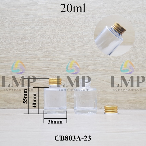 Chai thủy tinh nắp nhôm cuốn