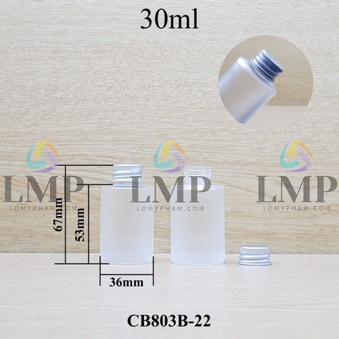 Chai thủy tinh nắp nhôm cuốn