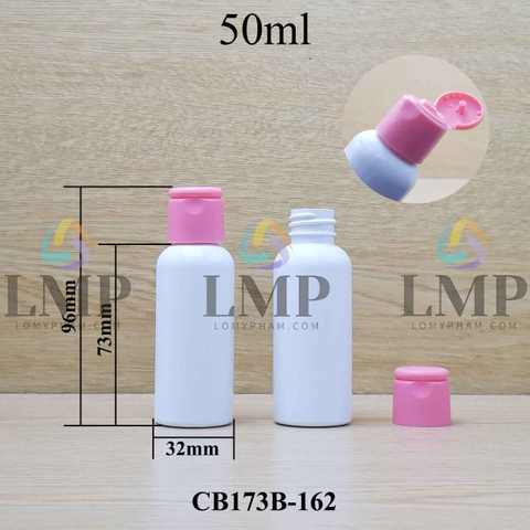 Chai vai tròn nắp bật trơn mờ 50ml