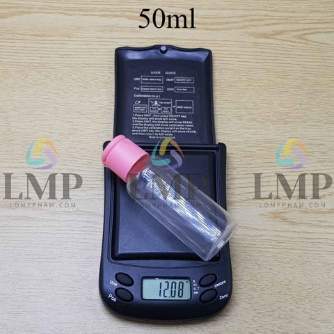 Chai vai tròn nắp bật trơn mờ 50ml