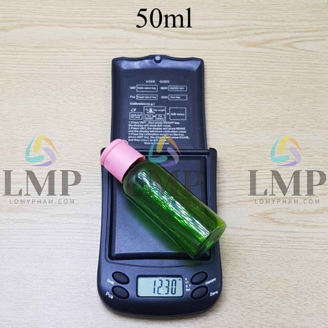 Chai vai tròn nắp bật trơn mờ 50ml