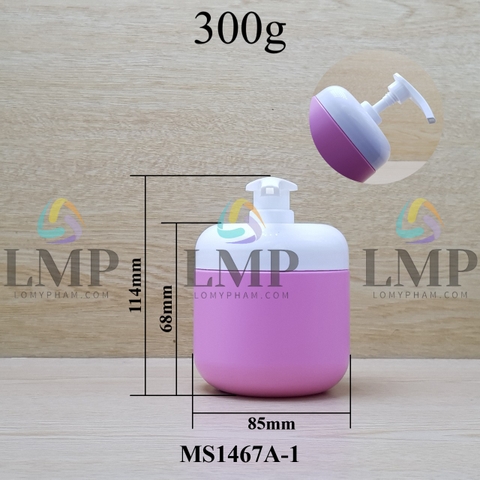 Hũ có vòi trắng 300g