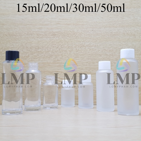 Chai thủy tinh nắp vặn trơn