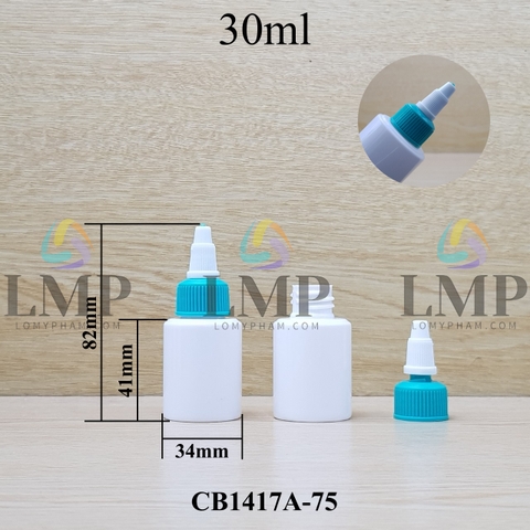 Chai PETG vai ngang nắp nhọn sọc tattoo