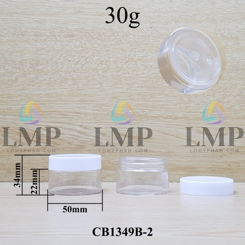 Hũ PET nắp nhựa 30g