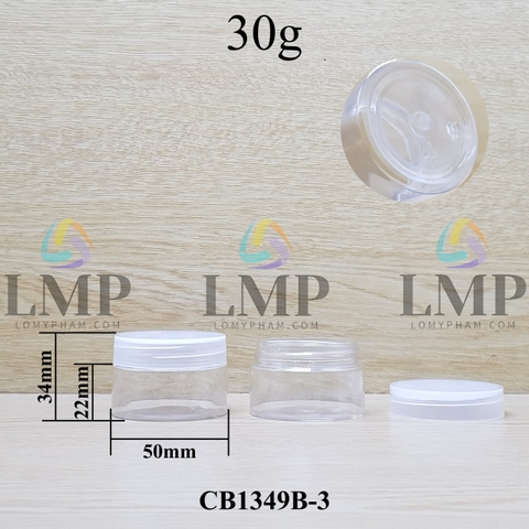 Hũ PET nắp nhựa 30g