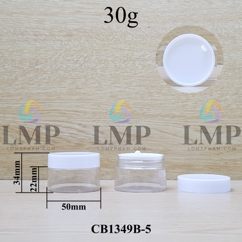 Hũ PET nắp nhựa 30g