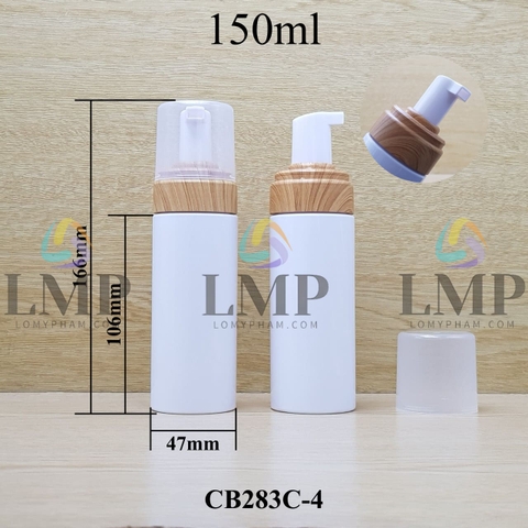 Chai tạo bọt nắp vân gỗ