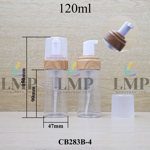 Chai tạo bọt nắp vân gỗ