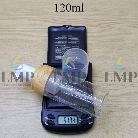 Chai tạo bọt nắp vân gỗ