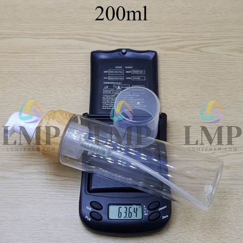 Chai tạo bọt nắp vân gỗ