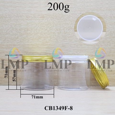 Hũ PET nắp nhôm 200g