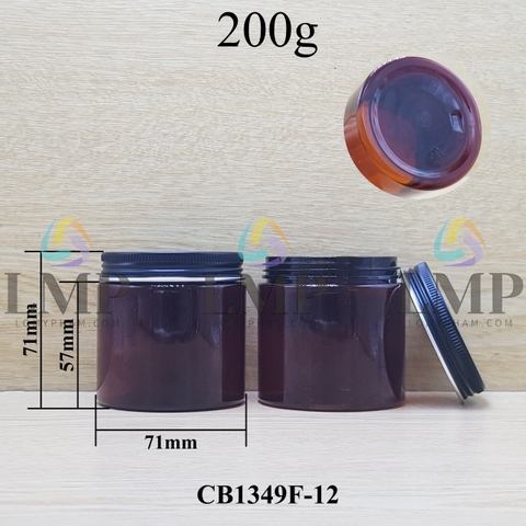 Hũ PET nắp nhôm 200g