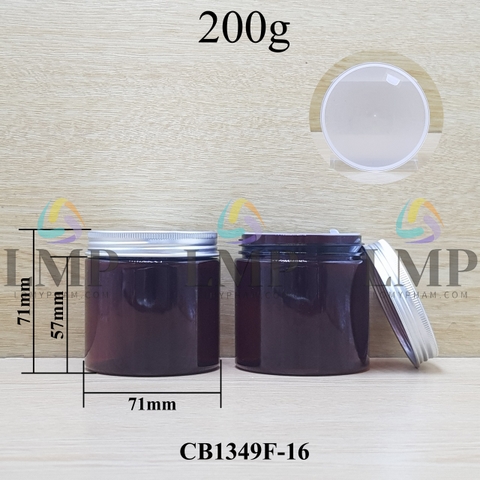 Hũ PET nắp nhôm 200g