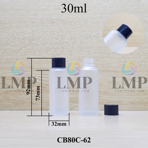 Chai thủy tinh nắp vặn trơn