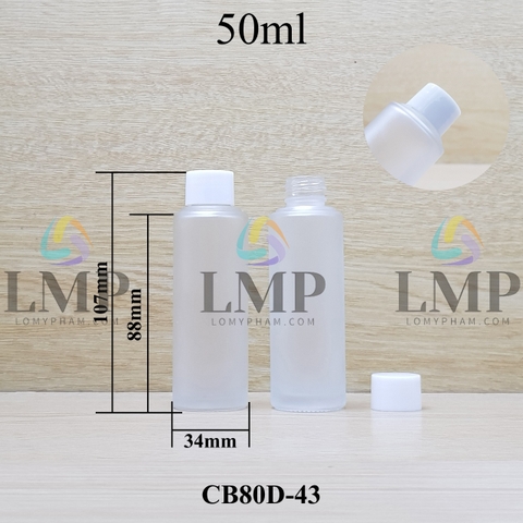 Chai thủy tinh nắp vặn trơn