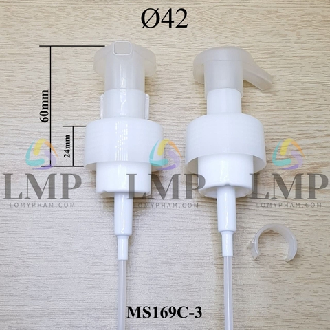Đầu bơm tạo bọt có khóa Ø42