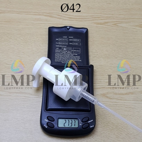 Đầu bơm tạo bọt có khóa Ø42