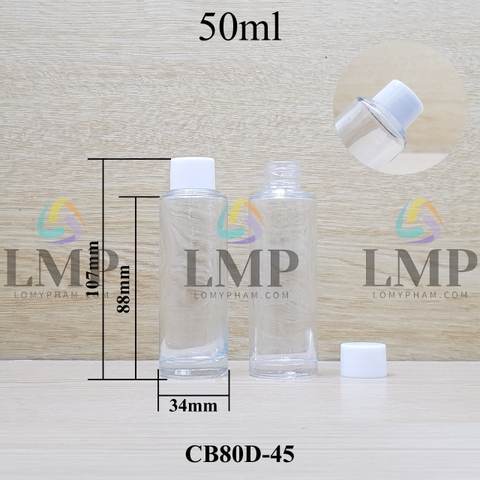 Chai thủy tinh nắp vặn trơn