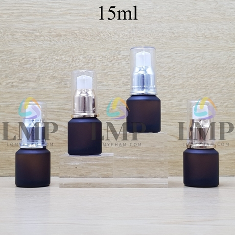 Chai thủy tinh vát đầu xịt giọt xi 15ml
