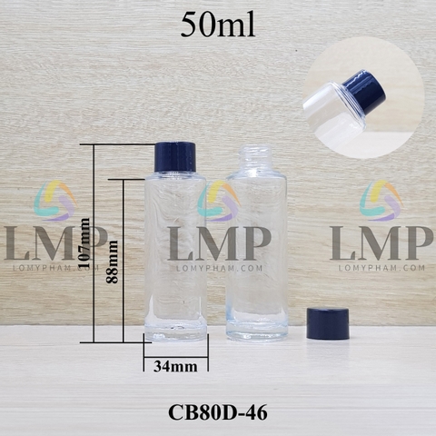 Chai thủy tinh nắp vặn trơn