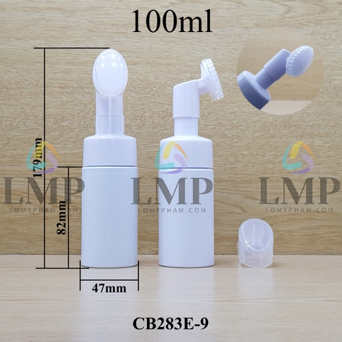 Chai tạo bọt đầu massage oval ( VN )