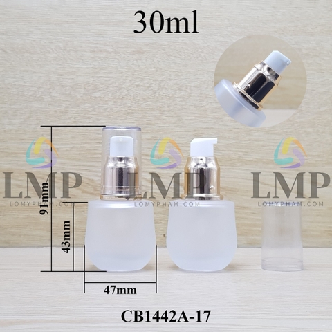 Chai thủy tinh bầu đầu xịt giọt xi