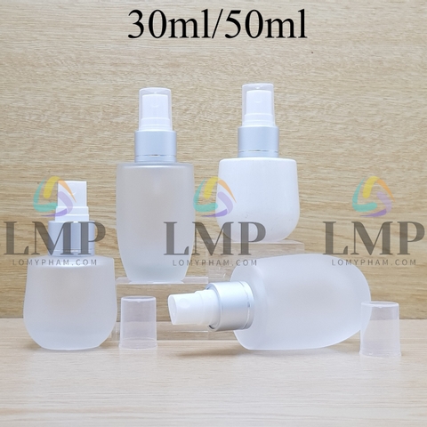 Chai thủy tinh bầu đầu phun sương xi 1 viền