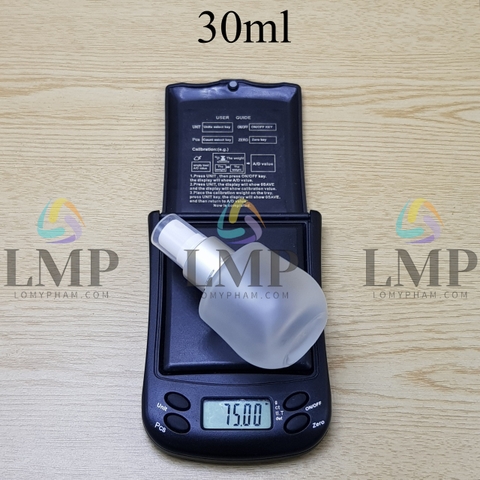 Chai thủy tinh bầu đầu phun sương xi 1 viền