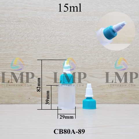 Chai thủy tinh nắp nhọn sọc tattoo