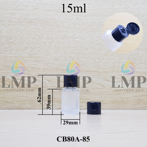 Chai thủy tinh nắp bật trơn bóng