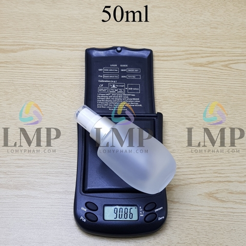 Chai thủy tinh bầu đầu phun sương xi 1 viền