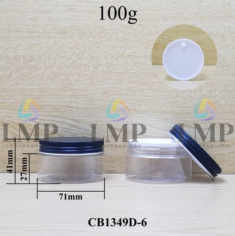 Hũ PET nắp nhôm 100g