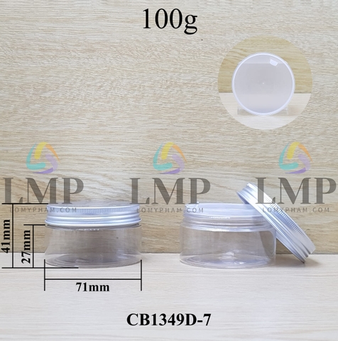 Hũ PET nắp nhôm 100g