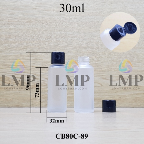 Chai thủy tinh nắp bật trơn bóng