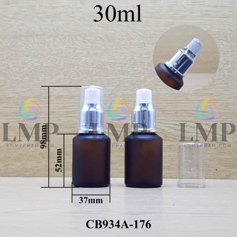 Chai thủy tinh vát đầu xịt giọt xi 30ml