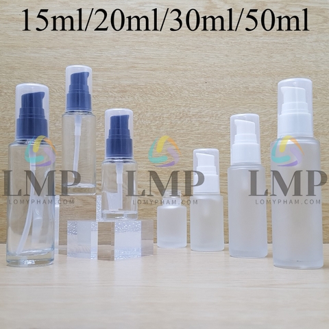 Chai thủy tinh đầu xịt giọt 1 viền